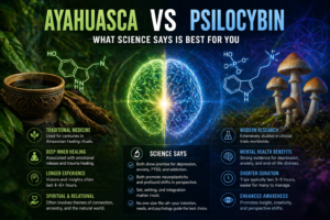 Ayahuasca vs Psilocybin