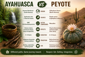 Ayahuasca vs Peyote
