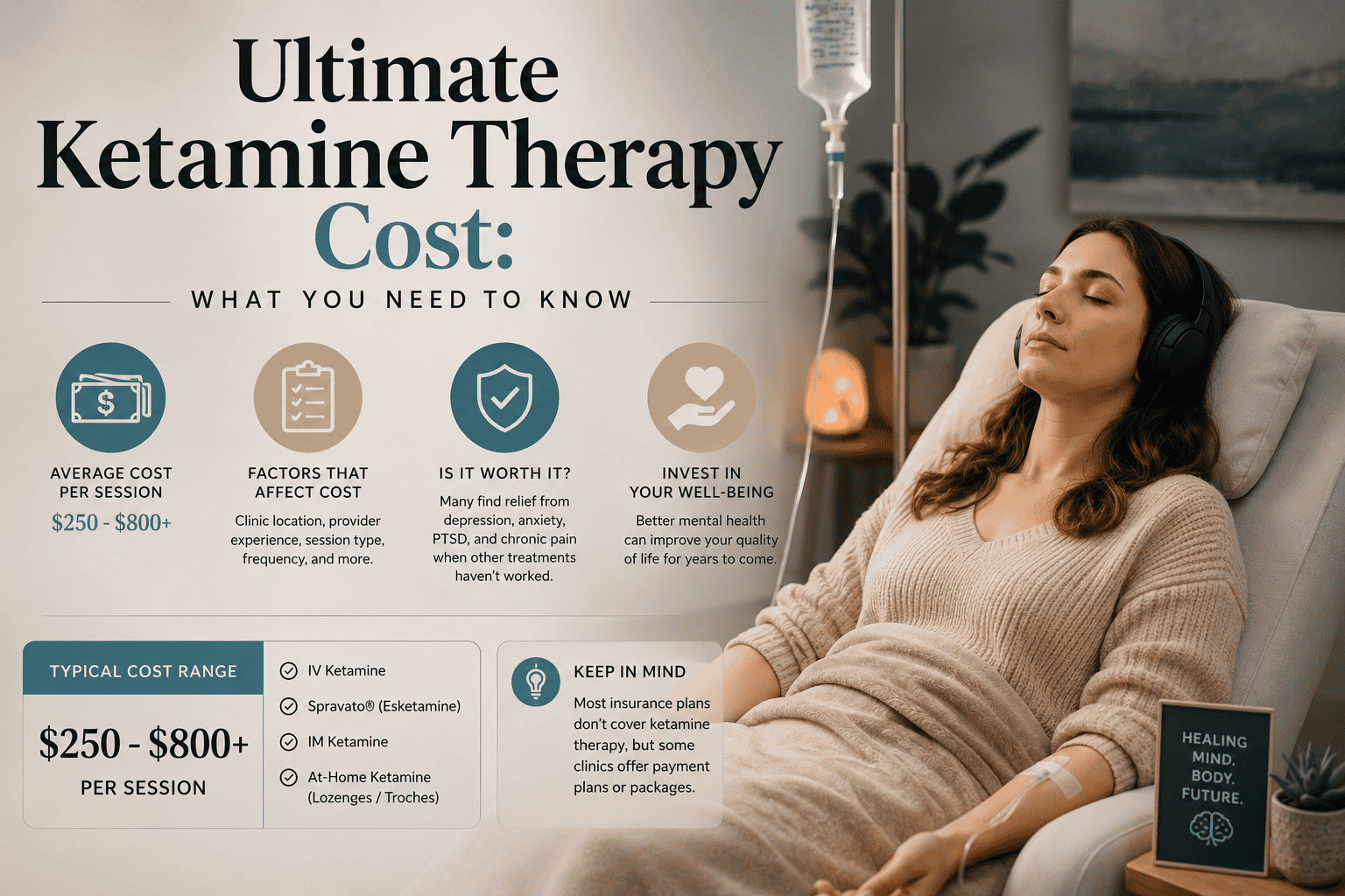 Ultimate Ketamine Therapy Cost: What You Need To Know (2026)