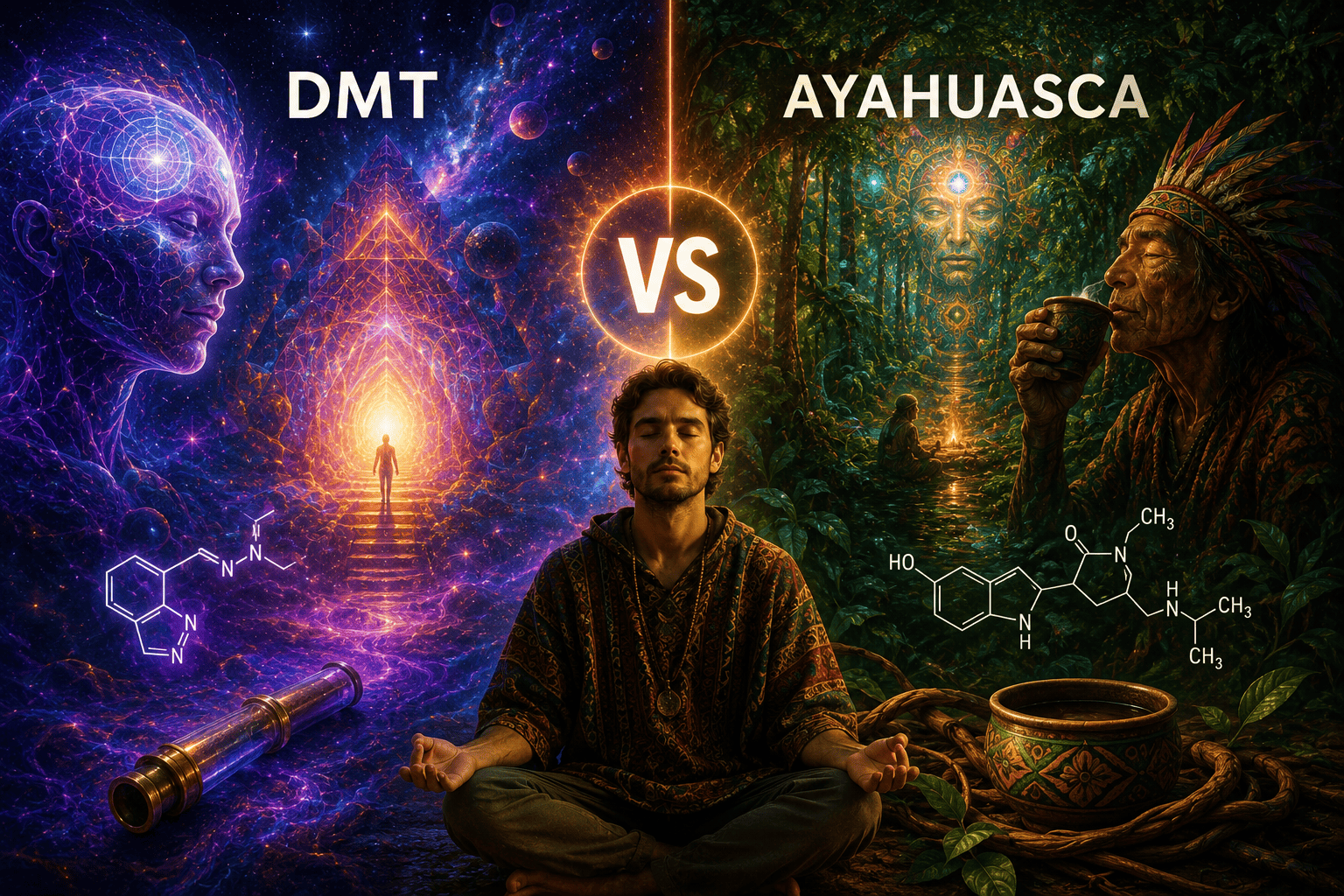 DMT vs Ayahuasca: New &amp; Simple Guide (This Is My Experience)
