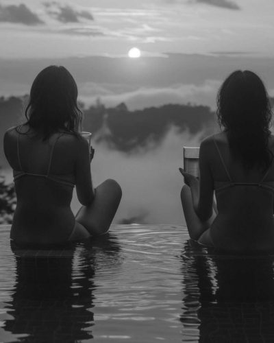 monochromatic-black-white-scene-with-summertime-activity-fun